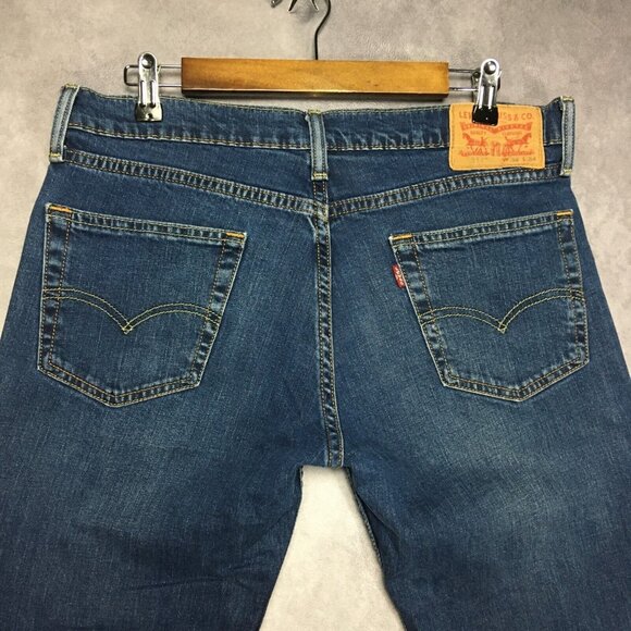 Levis Mens 511 Slim Fit Blue Jeans size 34x34 Stretch Denim Pants Copper Rivets
